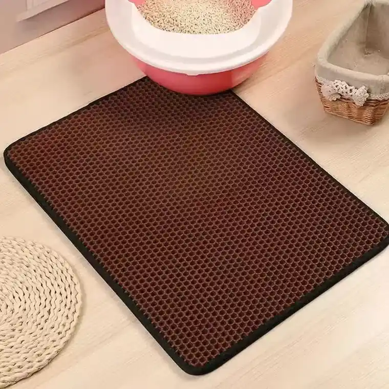 Tapis de litière Minopatte coloris Café